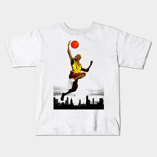 Basketball Kids T-Shirt by PontPilat